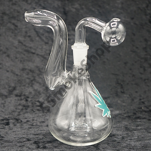 Glass Cone Body Oil Burner Bubbler 6" Glass on Glass 14mm