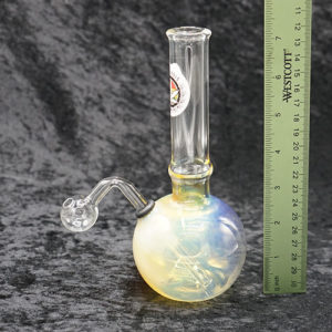 Glass Oil Bubbler Color Change 8 inch