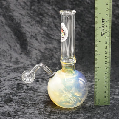 Glass Oil Bubbler Color Change 8 inch
