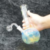 Glass Oil Bubbler Color Change 8 inch