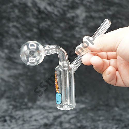 Glass Oil Burner Pipe Snowman Water Pipe Bubbler Smoking Pipe