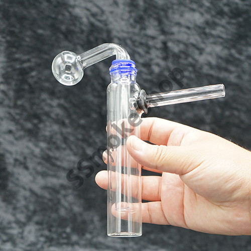 6" Slim Glass Bottle Oil burner bubbler Pipe