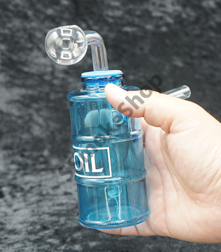 Glass oil burner bubbler Oil Bucket Design 5"