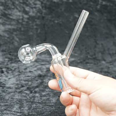 One-Piece Glass Oil burner bubbler 3.5" Mini