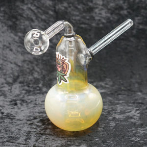 Oil burner bubbler 6" Color Change glass body