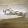 Glass Oil Burner Pipe Clear 2.5 inches big head