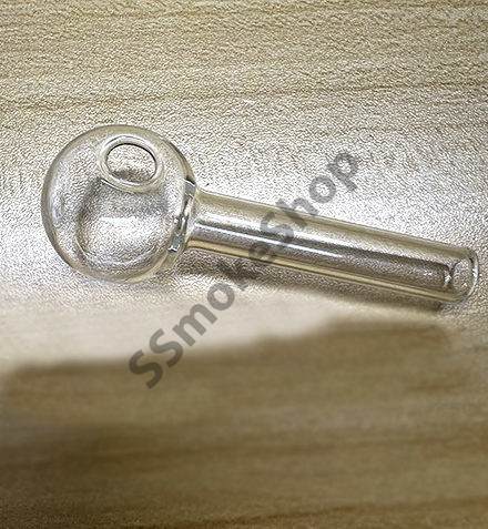 Glass Oil Burner Pipe Clear 2.5 inches big head