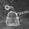 Glass Double Sides Skull Design Oil Burner Bubbler