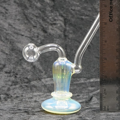 One-Piece color change Glass mini bubbler