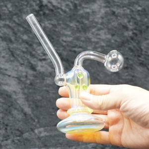 One-Piece color change Glass mini bubbler