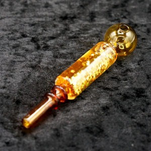 Glass Oil Burner Pipe Color Glycerin art Design 4 inches