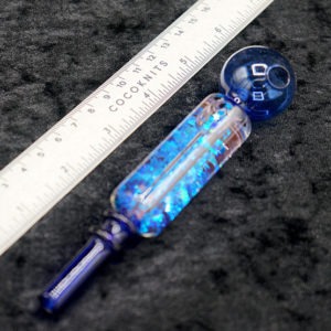 Glass Oil Burner Pipe Color Glycerin art Design 4 inches