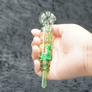 Glass Oil Burner Pipe Color Glycerin art Design 4 inches