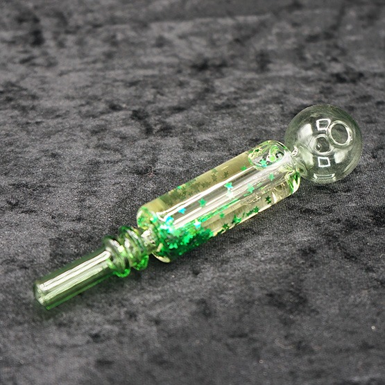 Glass Oil Burner Pipe Color Glycerin art Design 4 inches