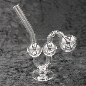 Mini Glass Oil Burner Pipe Water Dog 3.5 inches