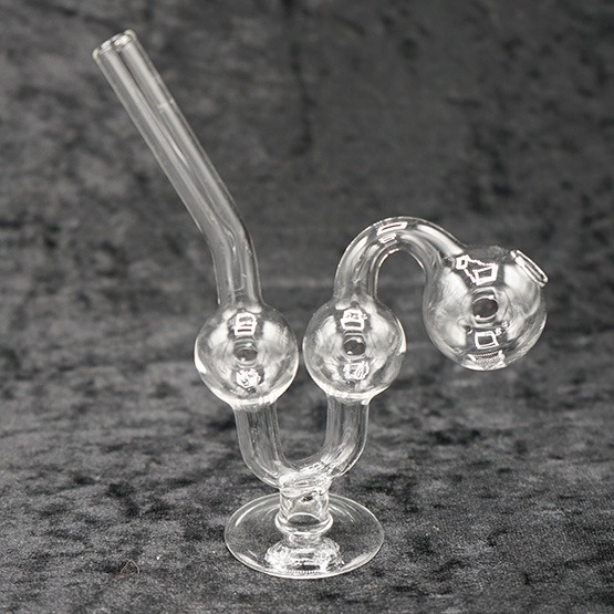 Mini Glass Oil Burner Pipe Water Dog 3.5 inches