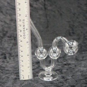 Mini Glass Oil Burner Pipe Water Dog 3.5 inches