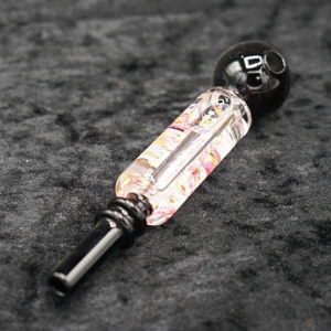 Glass Oil Burner Pipe Color Glycerin art Design 4 inches
