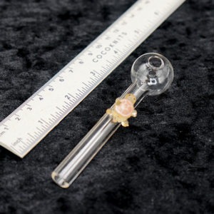 Glass Oil Burner Pipe Cute Turtle design 4 inches