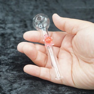 Glass Oil Burner Pipe Cute Turtle design 4 inches